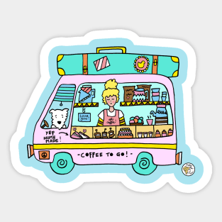 Coffee Truck Sticker